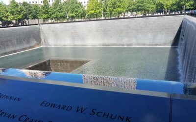 Cleaning the 9/11 Memorial